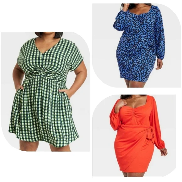 Nwt Ava & Viv Xxl 3 Dress Bundle - Picture 1 of 4